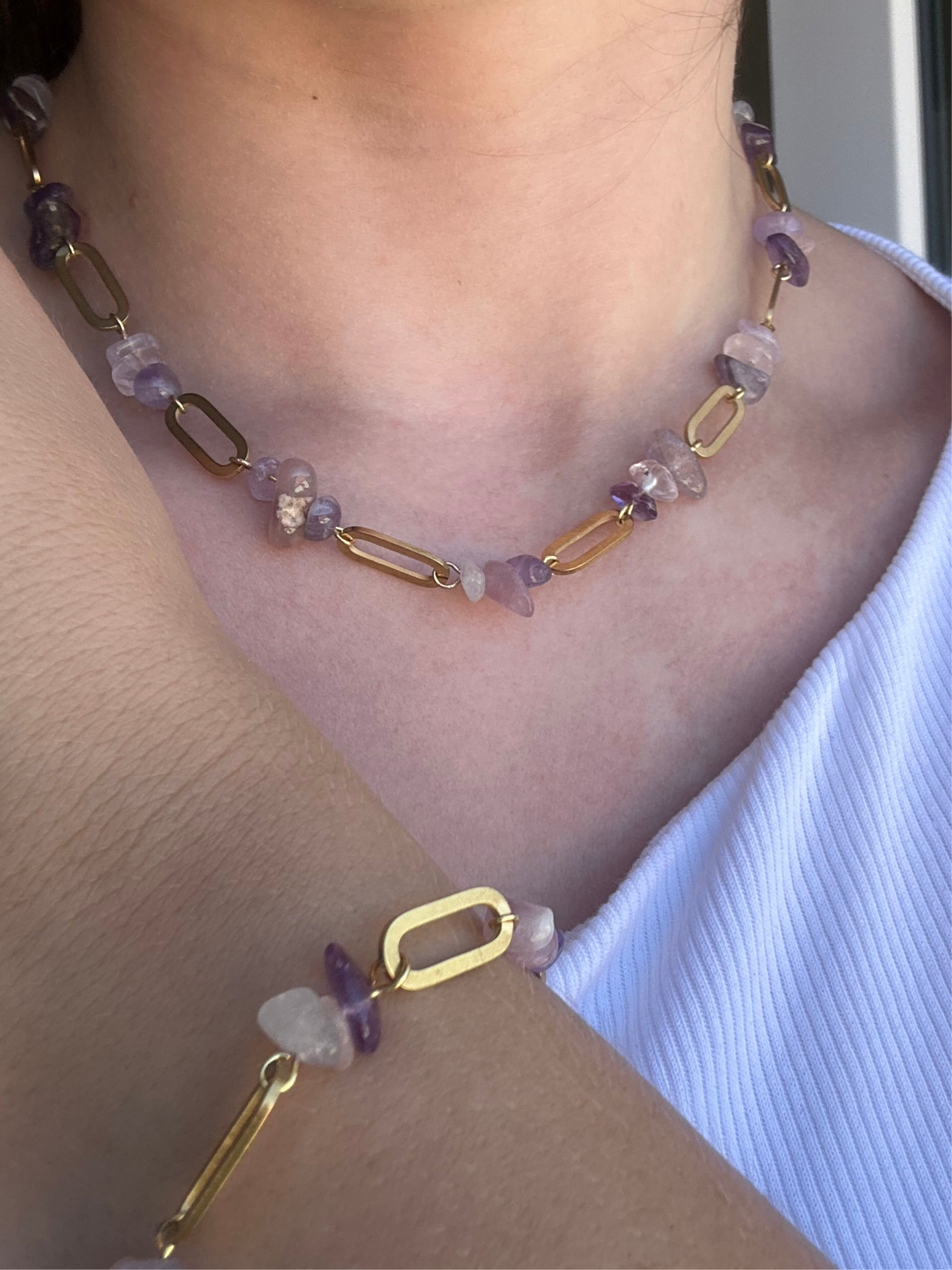 Collana Pietre Viola