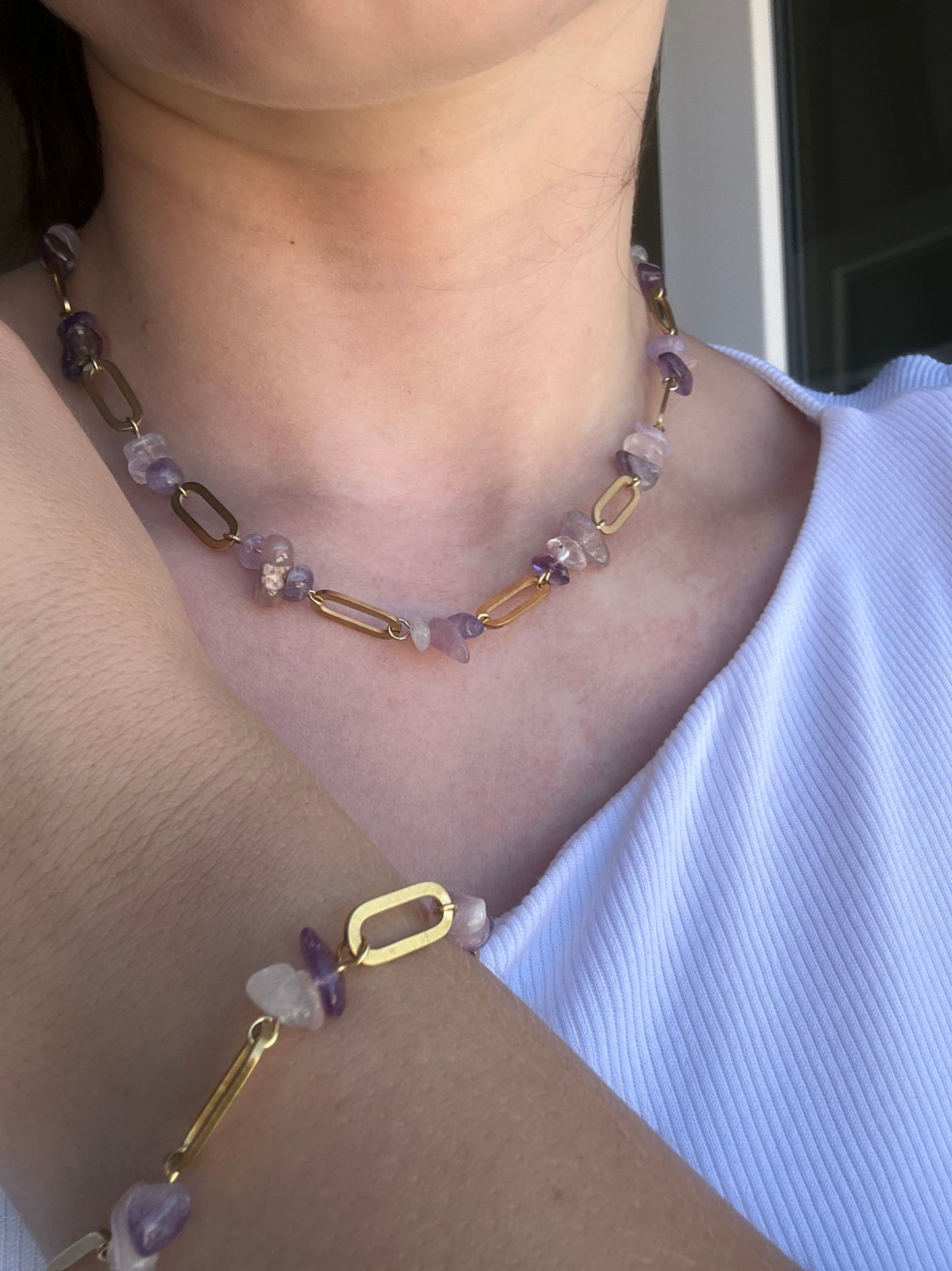 Collana Pietre Viola