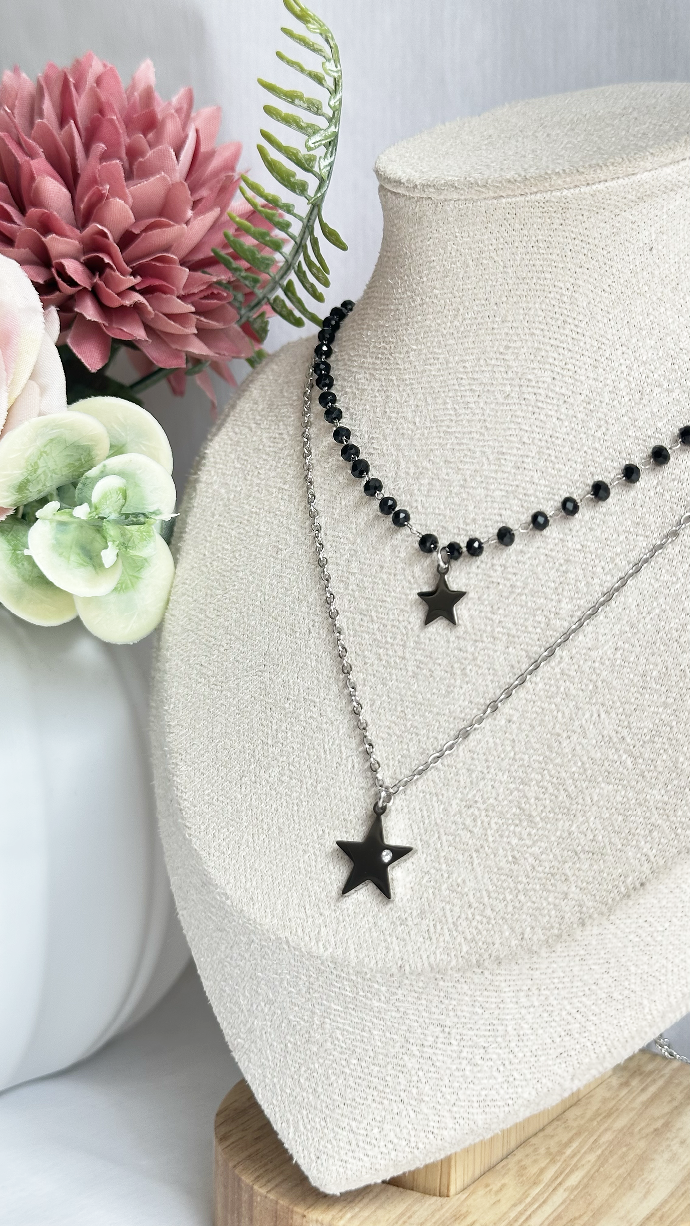 Collana doppia stellina