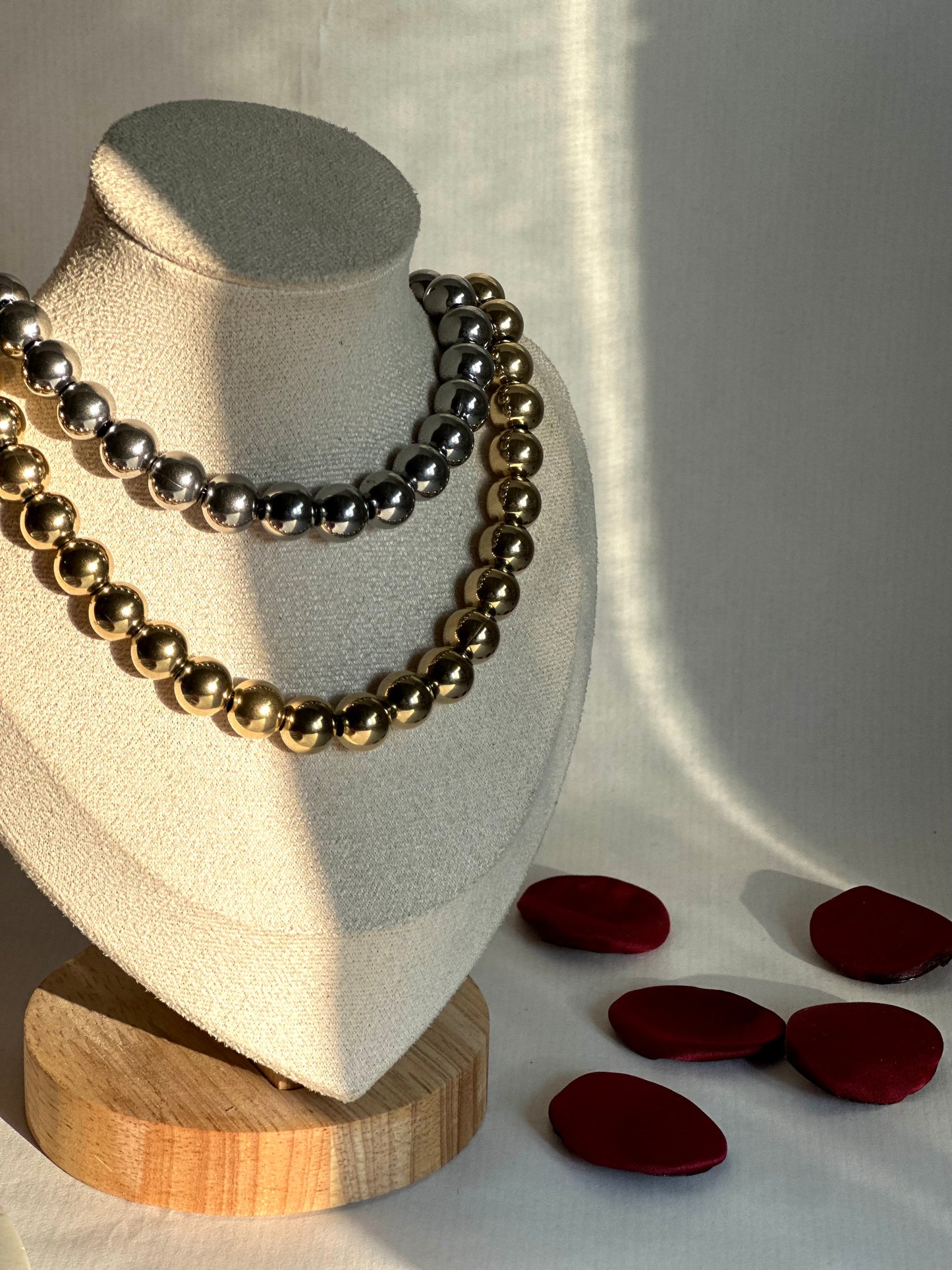 Collana sonaglio sfere medie