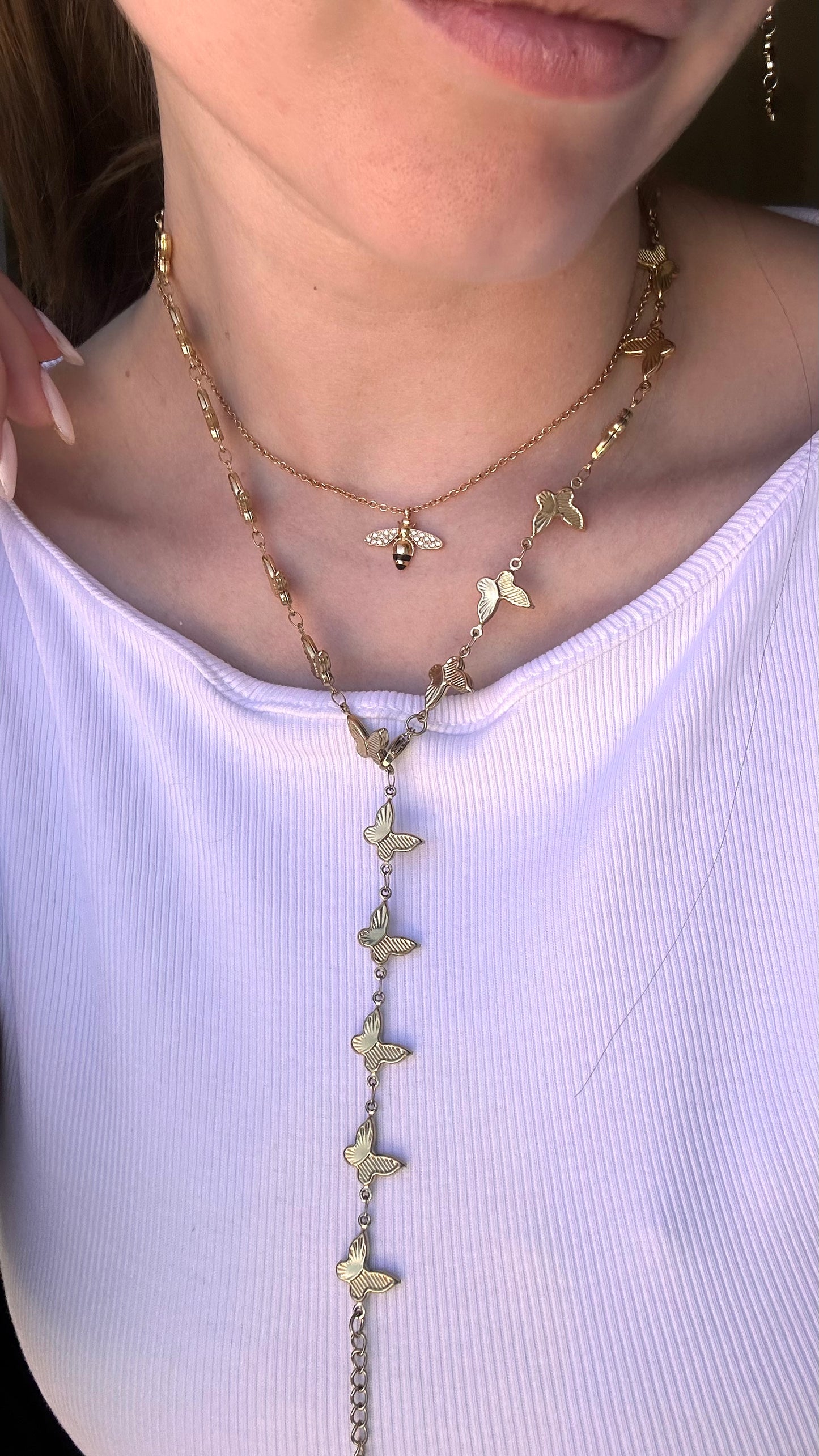 Collana Long butterfly