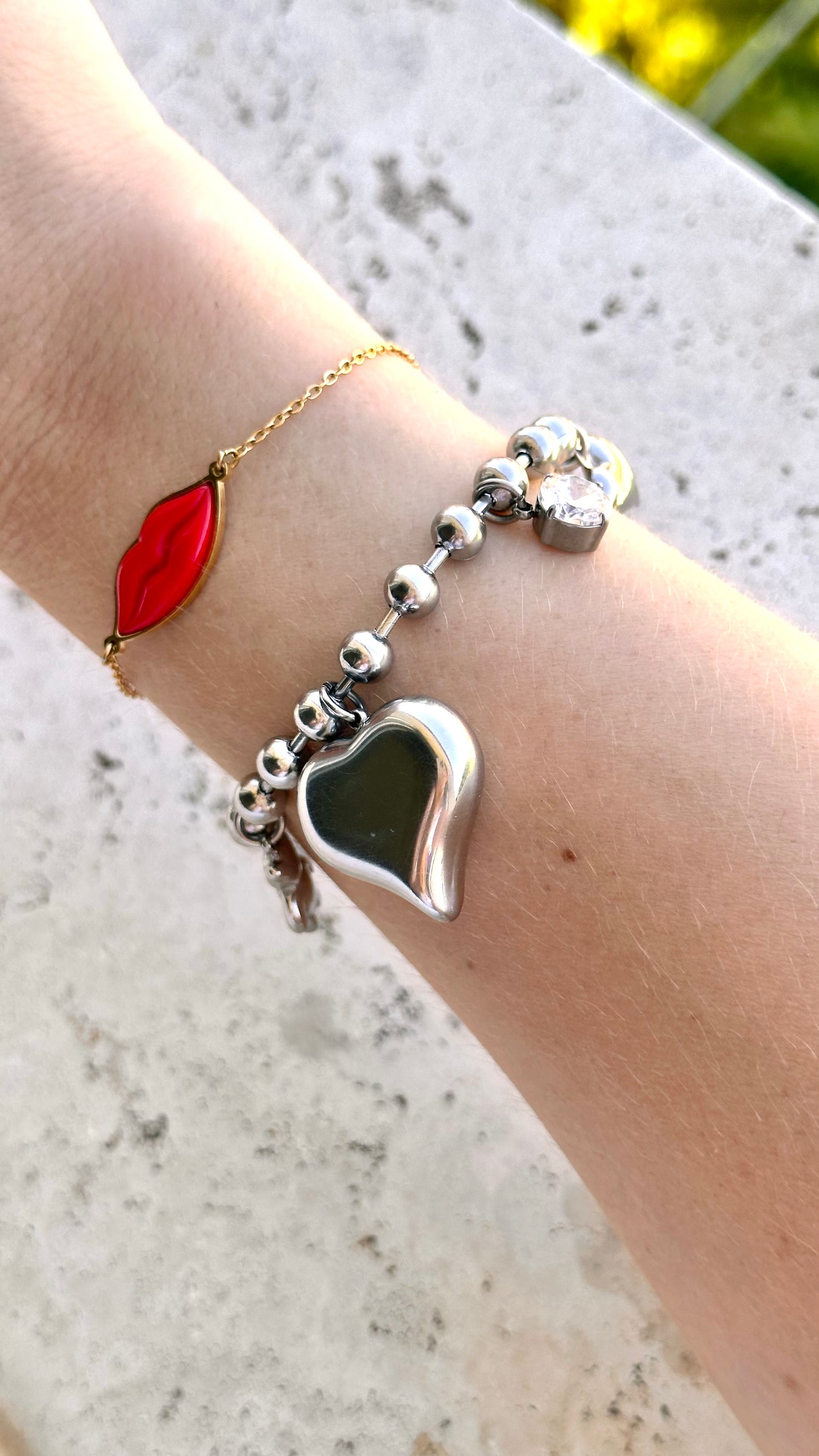 Bracciale Cuore e Charms