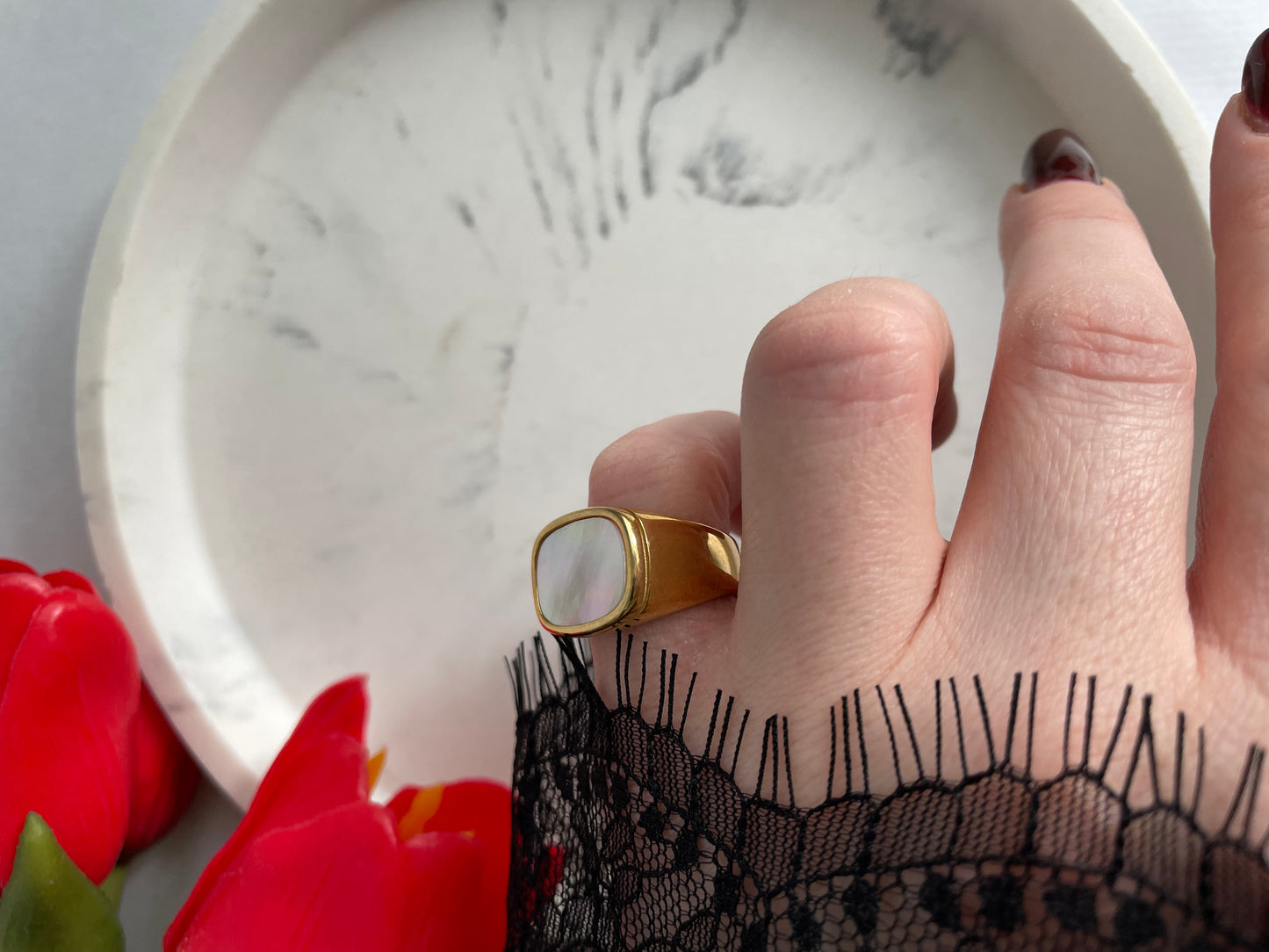 Anello Vintage Madreperla