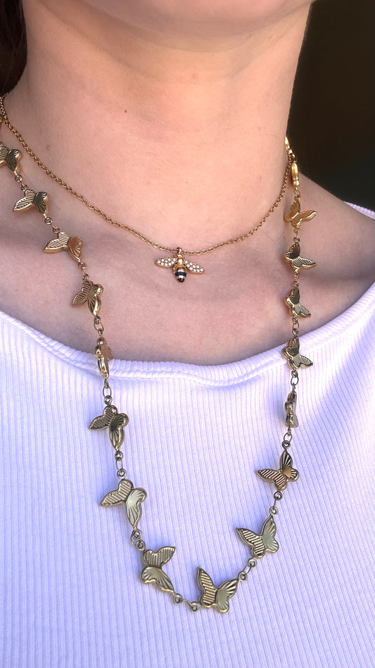 Collana Long butterfly
