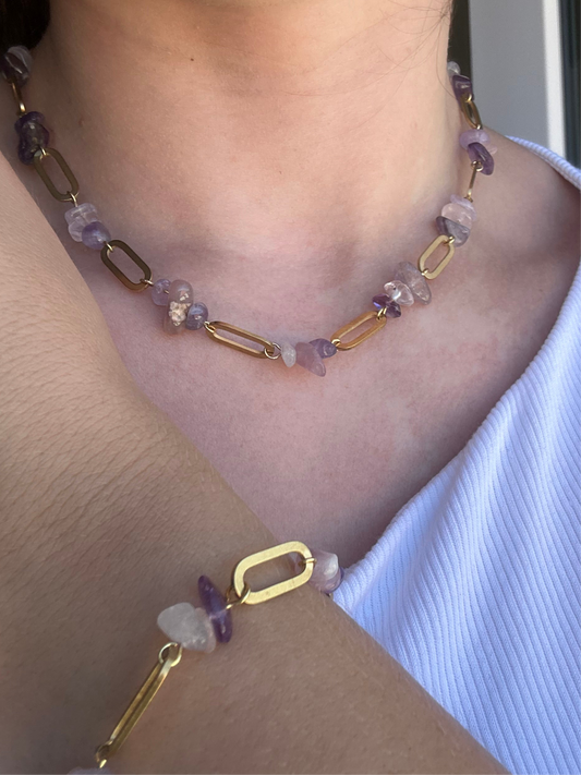 Collana Pietre Viola