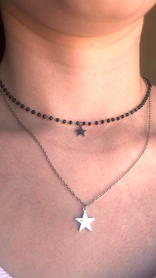 Collana doppia stellina