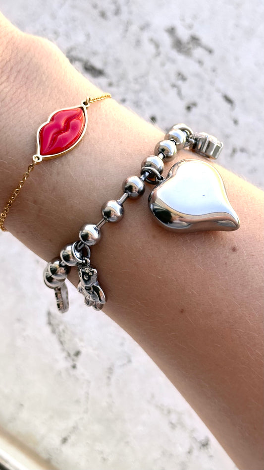 Bracciale Cuore e Charms