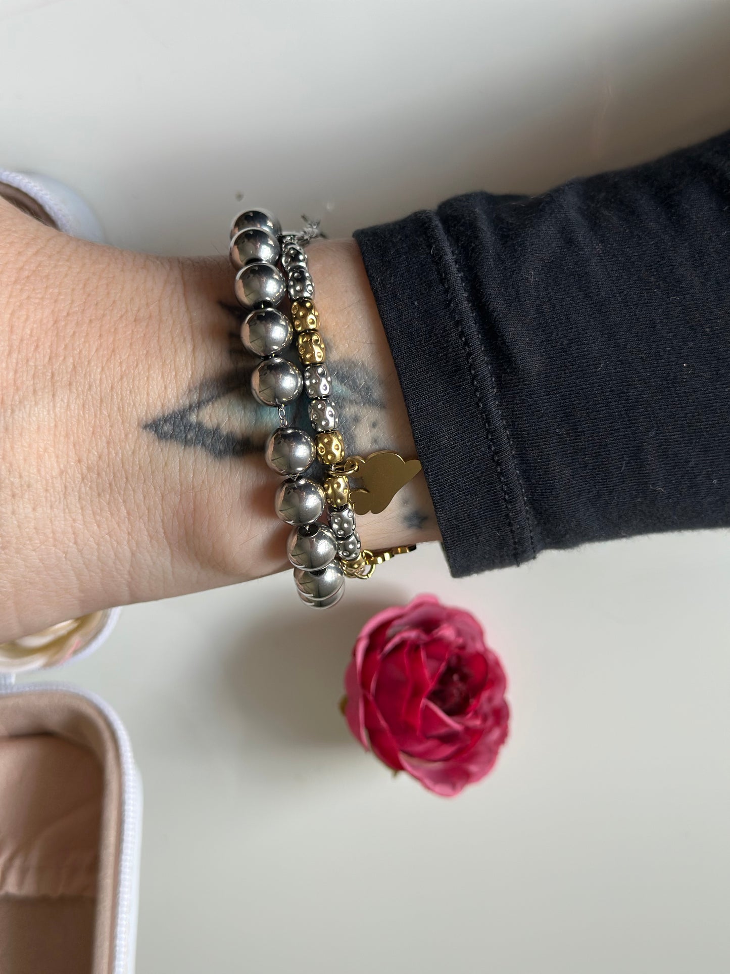 Bracciale sonaglio sfere mini