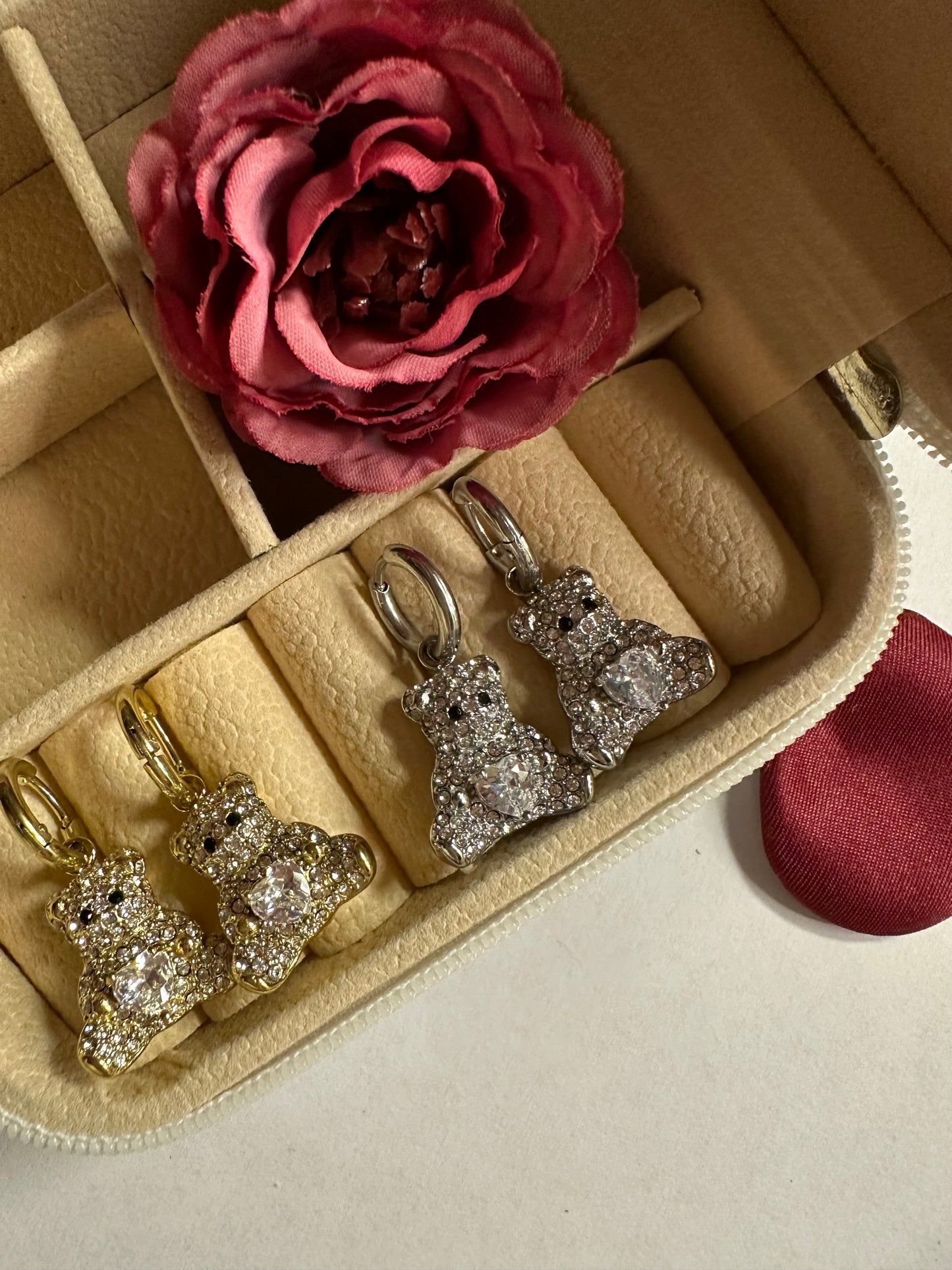 Orecchini orsetto zircon