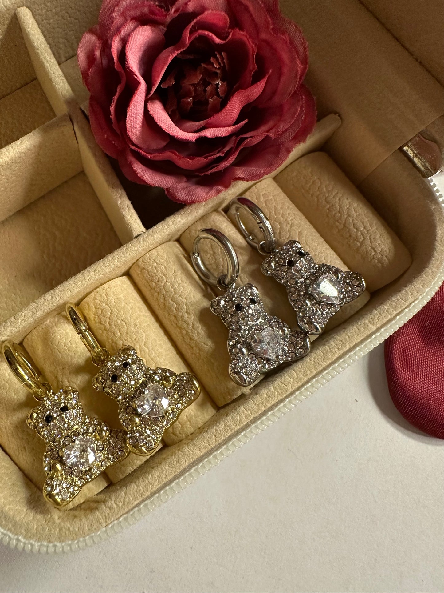 Orecchini orsetto zircon