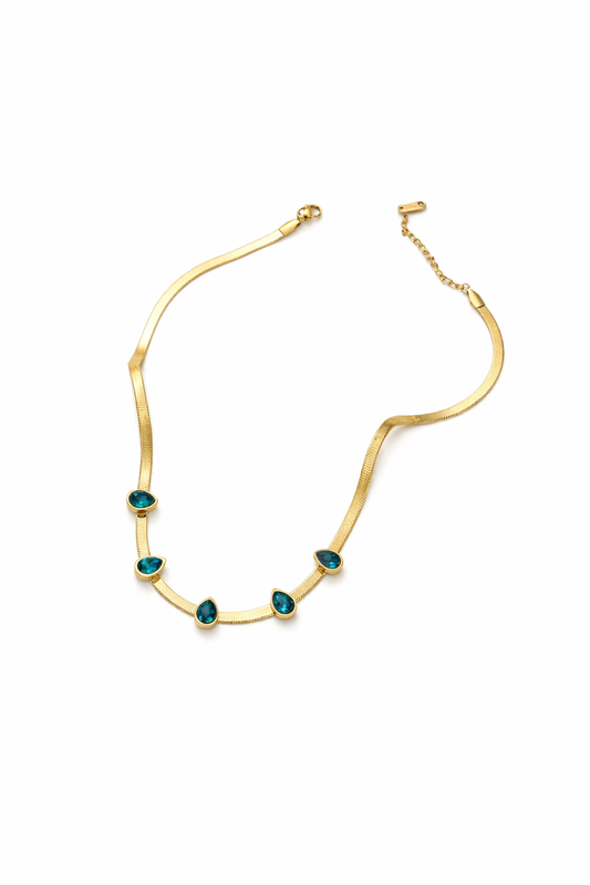 Collana Goccia blu
