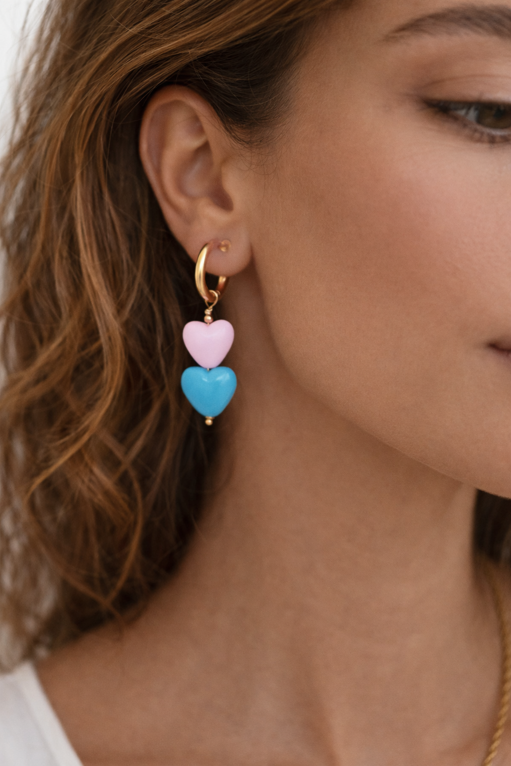 ORECCHINI DUBLE HEART