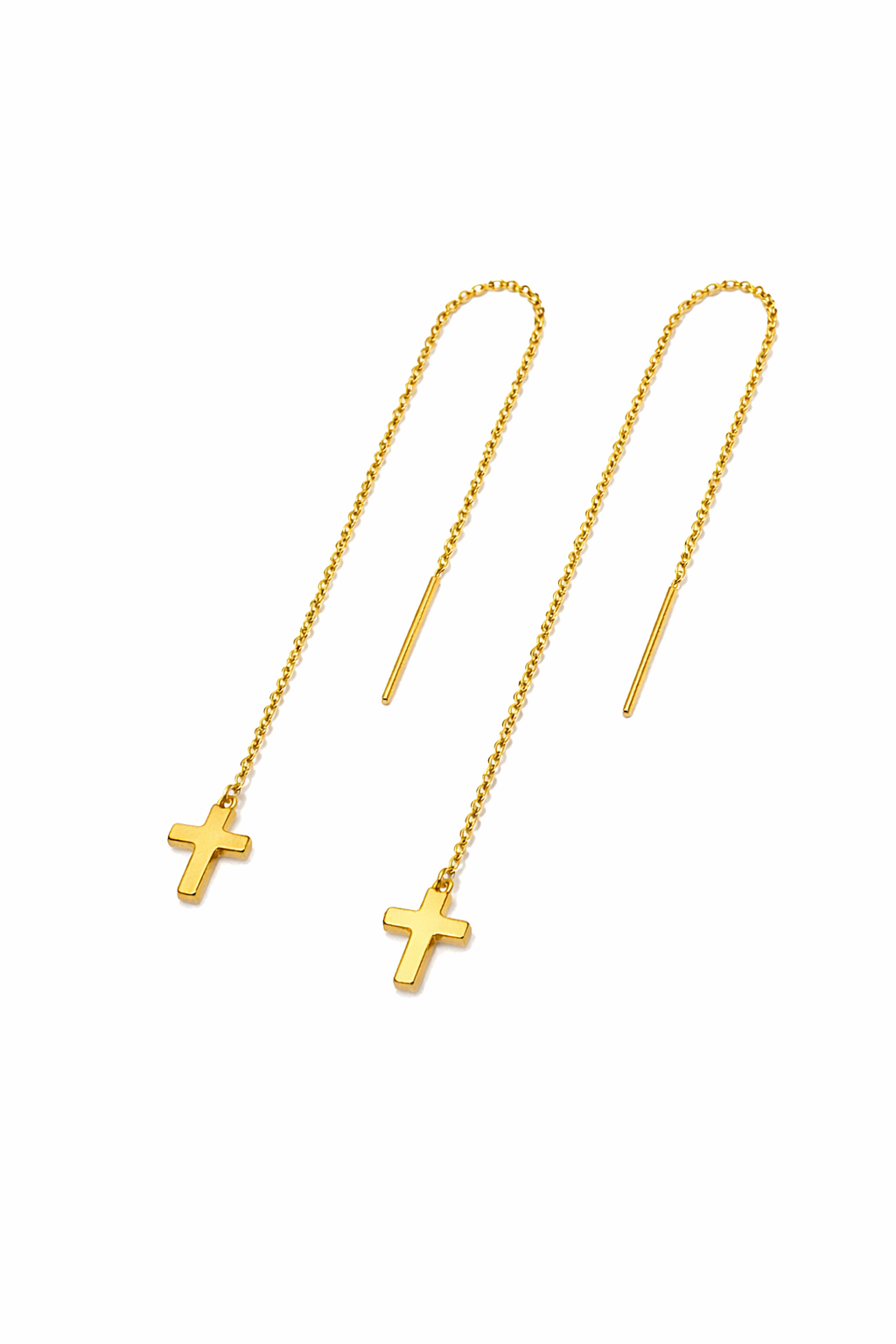 Orecchini filo cross
