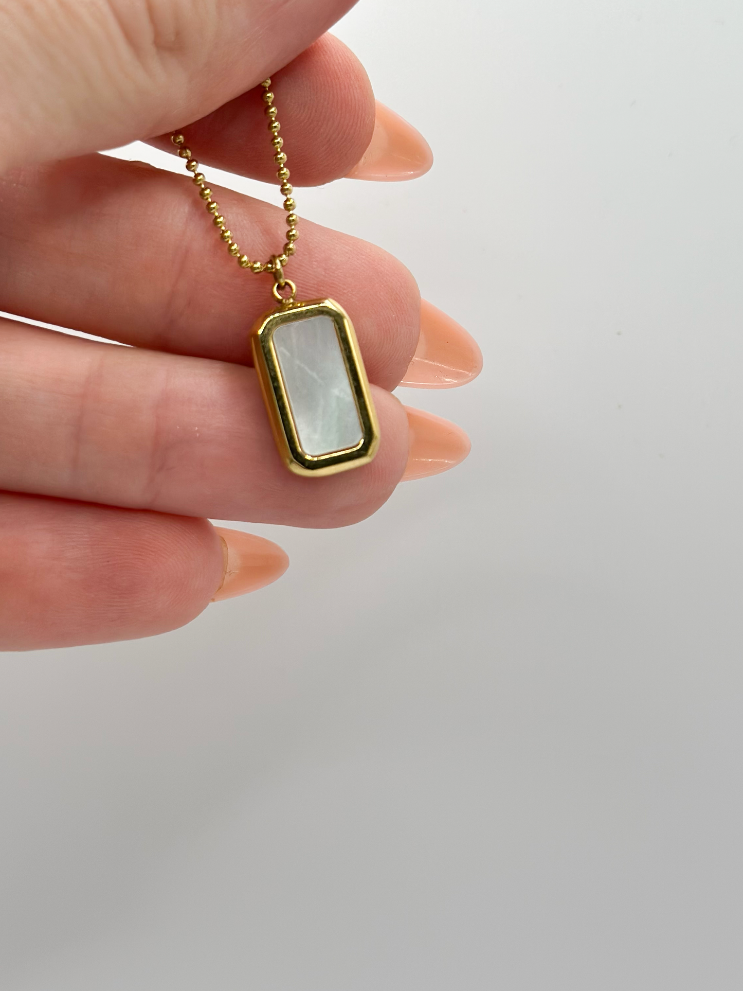 Collana rect madreperla